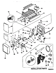 Icemaker parts for Kenmore Refrigerator 253.58672890 (25358672890, 253 58672890) from AppliancePartsPros.com