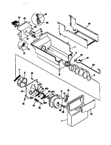 Ice Container parts for Kenmore Refrigerator 253.58672891 (25358672891, 253 58672891) from AppliancePartsPros.com