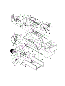 Ice Container parts for Kenmore Refrigerator 253.58672892 (25358672892, 253 58672892) from AppliancePartsPros.com