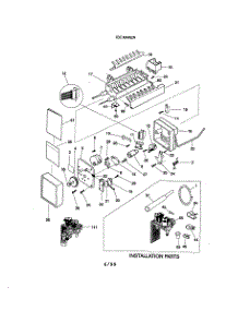Ice Maker parts for Kenmore Refrigerator 253.58672893 (25358672893, 253 58672893) from AppliancePartsPros.com