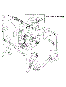 Water System parts for Kenmore Washer Dryer Combo 110.5809954 (1105809954, 110 5809954) from AppliancePartsPros.com