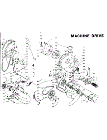 Machine Drive parts for Kenmore Washer Dryer Combo 110.5809954 (1105809954, 110 5809954) from AppliancePartsPros.com