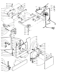 Top And Front parts for Kenmore Washer Dryer Combo 110.5810102 (1105810102, 110 5810102) from AppliancePartsPros.com