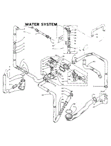Water System parts for Kenmore Washer Dryer Combo 110.5810102 (1105810102, 110 5810102) from AppliancePartsPros.com