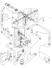 Water System parts for Kenmore Washer Dryer Combo 110.5810500 (1105810500, 110 5810500) from AppliancePartsPros.com