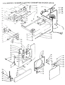 Top And Front parts for Kenmore Washer Dryer Combo 110.5810503 (1105810503, 110 5810503) from AppliancePartsPros.com