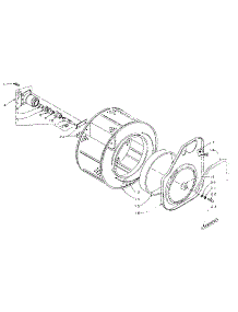 Cylinder And Hub parts for Kenmore Washer Dryer Combo 110.5810800 (1105810800, 110 5810800) from AppliancePartsPros.com