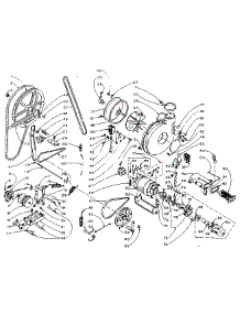 Machine Drive parts for Kenmore Washer Dryer Combo 110.5810800 (1105810800, 110 5810800) from AppliancePartsPros.com