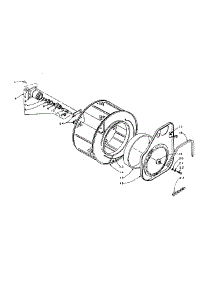 Cylinder And Hub parts for Kenmore Washer Dryer Combo 110.5810812 (1105810812, 110 5810812) from AppliancePartsPros.com