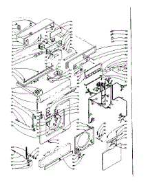 Top And Front parts for Kenmore Washer Dryer Combo 110.5810813 (1105810813, 110 5810813) from AppliancePartsPros.com