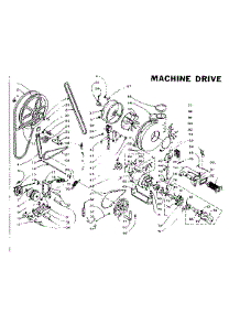Machine Drive parts for Kenmore Washer Dryer Combo 110.5810813 (1105810813, 110 5810813) from AppliancePartsPros.com