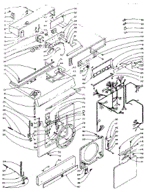 Top And Front parts for Kenmore Washer Dryer Combo 110.5810851 (1105810851, 110 5810851) from AppliancePartsPros.com