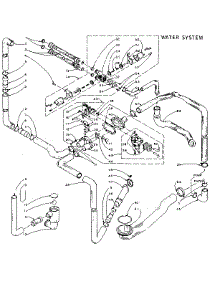 Water System parts for Kenmore Washer Dryer Combo 110.5810852 (1105810852, 110 5810852) from AppliancePartsPros.com