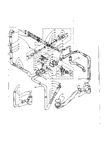 Water System parts for Kenmore Washer Dryer Combo 110.5810950 (1105810950, 110 5810950) from AppliancePartsPros.com