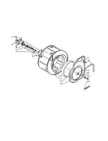 Cylinder And Hub parts for Kenmore Washer Dryer Combo 110.5810950 (1105810950, 110 5810950) from AppliancePartsPros.com