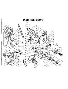 Machine Drive parts for Kenmore Washer Dryer Combo 110.5810951 (1105810951, 110 5810951) from AppliancePartsPros.com
