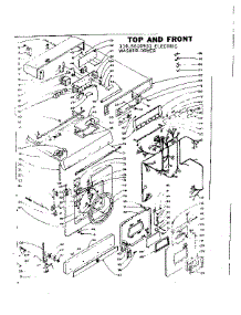 Top And Front parts for Kenmore Washer Dryer Combo 110.5810951 (1105810951, 110 5810951) from AppliancePartsPros.com