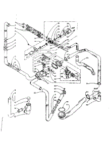 Water System parts for Kenmore Washer Dryer Combo 110.5810951 (1105810951, 110 5810951) from AppliancePartsPros.com