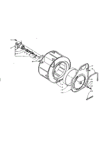 Cylinder And Hub parts for Kenmore Washer Dryer Combo 110.5810951 (1105810951, 110 5810951) from AppliancePartsPros.com