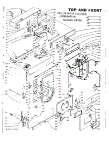 Top And Front parts for Kenmore Washer Dryer Combo 110.5810953 (1105810953, 110 5810953) from AppliancePartsPros.com