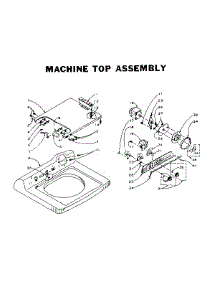 Machine Top Assembly parts for Kenmore Washer 110.5814551 (1105814551, 110 5814551) from AppliancePartsPros.com