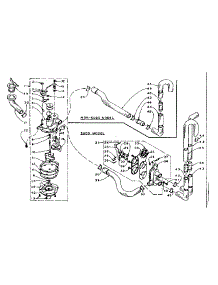 Water System parts for Kenmore Washer 110.5814654 (1105814654, 110 5814654) from AppliancePartsPros.com
