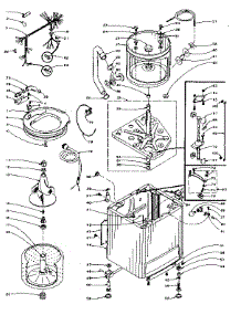 Machine Sub-Assembly parts for Kenmore Washer 110.5814801 (1105814801, 110 5814801) from AppliancePartsPros.com
