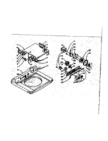 Machine Top Assembly parts for Kenmore Washer 110.5815513 (1105815513, 110 5815513) from AppliancePartsPros.com