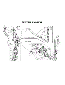 Water System parts for Kenmore Washer 110.5815550 (1105815550, 110 5815550) from AppliancePartsPros.com