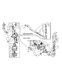 Water System parts for Kenmore Washer 110.5815801 (1105815801, 110 5815801) from AppliancePartsPros.com