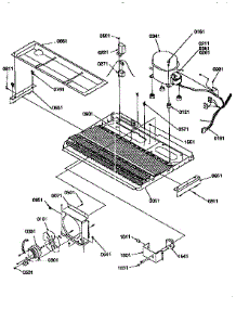 Machine Compartment parts for Kenmore Refrigerator 596.57582790 (59657582790, 596 57582790) from AppliancePartsPros.com