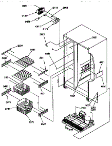 Freezer Shelves And Lights parts for Kenmore Refrigerator 596.57582790 (59657582790, 596 57582790) from AppliancePartsPros.com