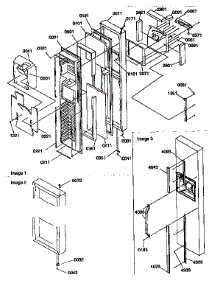 Freezer Door parts for Kenmore Refrigerator 596.57582790 (59657582790, 596 57582790) from AppliancePartsPros.com