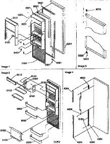 Refrigerator Door parts for Kenmore Refrigerator 596.57582791 (59657582791, 596 57582791) from AppliancePartsPros.com