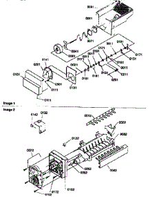 Ice Bucket Auger And Ice Maker parts for Kenmore Refrigerator 596.57582791 (59657582791, 596 57582791) from AppliancePartsPros.com