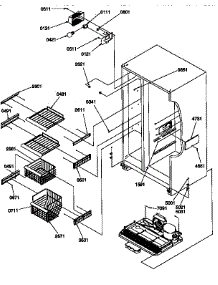 Freezer Shelves And Lights parts for Kenmore Refrigerator 596.57585790 (59657585790, 596 57585790) from AppliancePartsPros.com