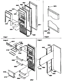Refrigerator Door parts for Kenmore Refrigerator 596.57585790 (59657585790, 596 57585790) from AppliancePartsPros.com