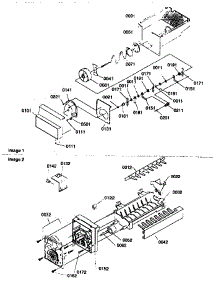 Ice Bucket Auger / Ice Maker parts for Kenmore Refrigerator 596.57585791 (59657585791, 596 57585791) from AppliancePartsPros.com