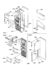 Refrigerator Door parts for Kenmore Refrigerator 596.57585791 (59657585791, 596 57585791) from AppliancePartsPros.com