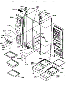 Shelves, Lights, And Hinges parts for Kenmore Refrigerator 596.57587790 (59657587790, 596 57587790) from AppliancePartsPros.com