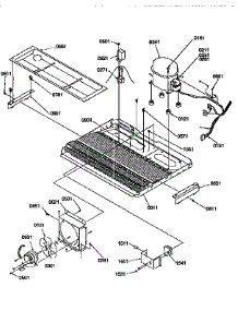 Machine Compartment parts for Kenmore Refrigerator 596.57587790 (59657587790, 596 57587790) from AppliancePartsPros.com