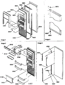 Refrigerator Door parts for Kenmore Refrigerator 596.57587791 (59657587791, 596 57587791) from AppliancePartsPros.com