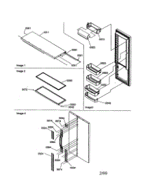 Refrigerator Door / Door Trim / Handles parts for Kenmore Refrigerator 596.58622990 (59658622990, 596 58622990) from AppliancePartsPros.com