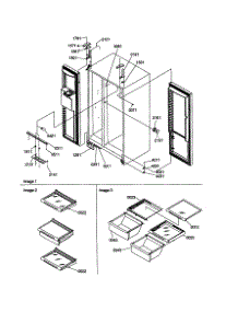 Refrigerator / Freezer Lights / Hinges parts for Kenmore Refrigerator 596.58622990 (59658622990, 596 58622990) from AppliancePartsPros.com