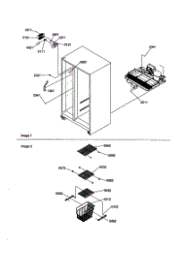 Freezer Shelves And Lights parts for Kenmore Refrigerator 596.58622990 (59658622990, 596 58622990) from AppliancePartsPros.com