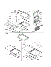 Deli, Shelves, Crisper, Accessories parts for Kenmore Refrigerator 596.58632890 (59658632890, 596 58632890) from AppliancePartsPros.com