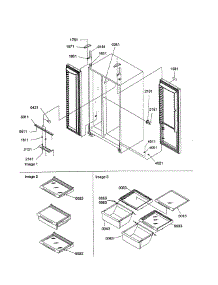 Lights / Hinges / And Shelving parts for Kenmore Refrigerator 596.58632890 (59658632890, 596 58632890) from AppliancePartsPros.com