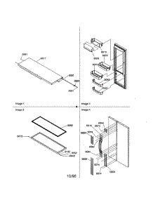 Door Trim And Handles parts for Kenmore Refrigerator 596.58632890 (59658632890, 596 58632890) from AppliancePartsPros.com