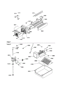 Ice Maker Parts / Kit parts for Kenmore Refrigerator 596.58635890 (59658635890, 596 58635890) from AppliancePartsPros.com