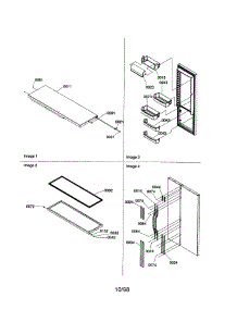 Door / Trim / Handles parts for Kenmore Refrigerator 596.58635890 (59658635890, 596 58635890) from AppliancePartsPros.com
